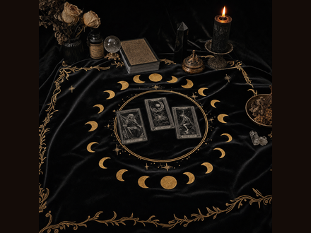 Velvet Lunar Altar Cloth