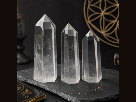 Clear Quartz Point Set