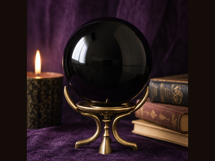 Black Obsidian Scrying Sphere