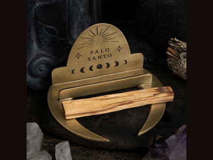 Raw Brass Palo Santo Holder